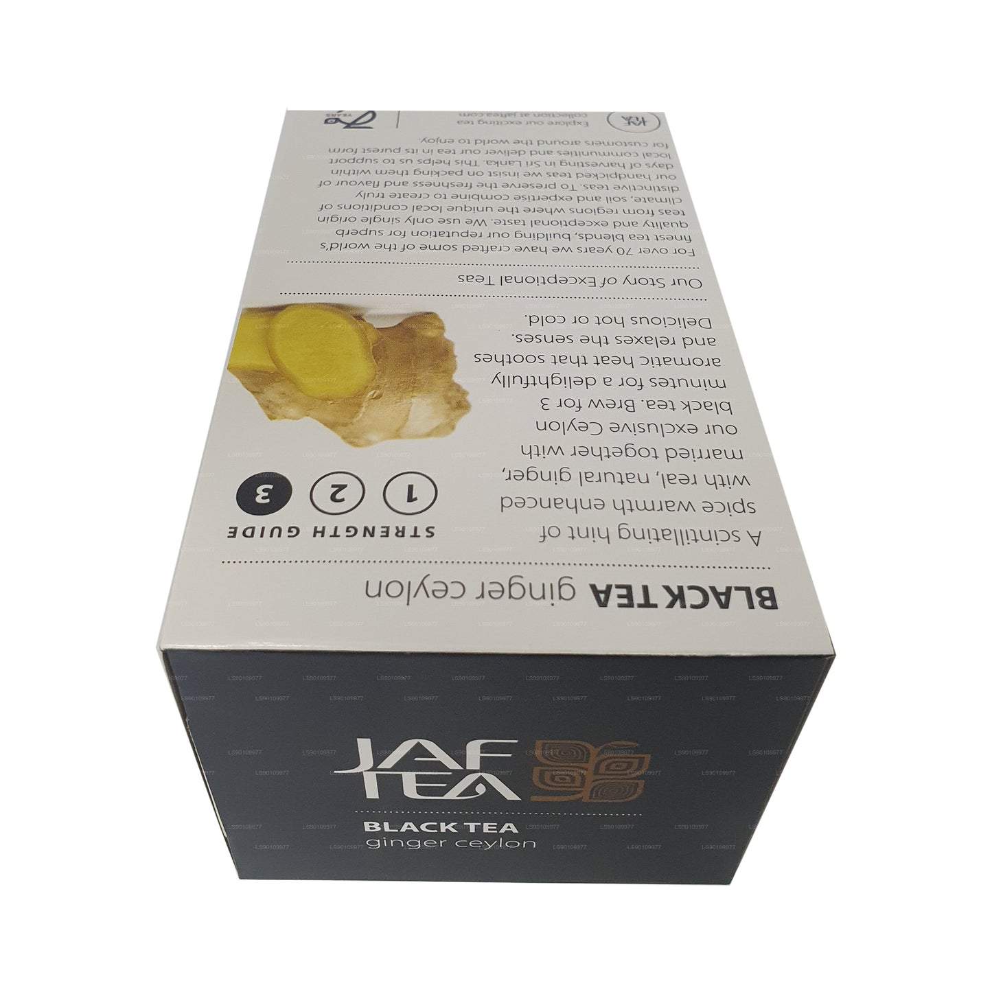 Jaf Tea Pure Spice Collection Schwarzer Tee Ingwer Ceylon (40 g) 20 Teebeutel