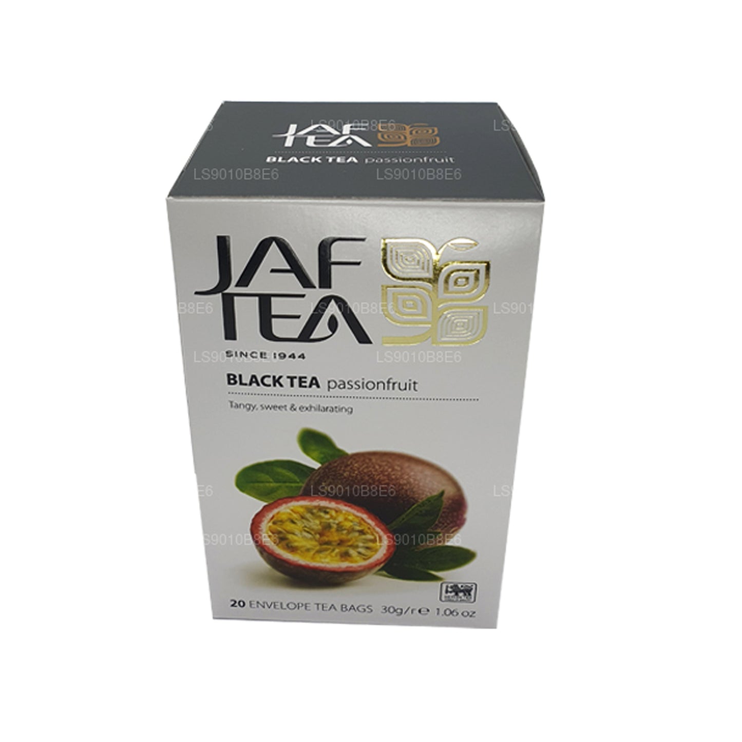 Jaf Tea Pure Fruits Collection Teebeutel aus Folie, Schwarztee, Passionsfrucht, 30 g