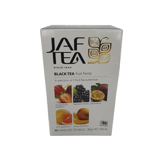 Jaf Tea Pure Fruits Collection Schwarzer Tee Fruit Fiesta (30 g) 20 Teebeutel