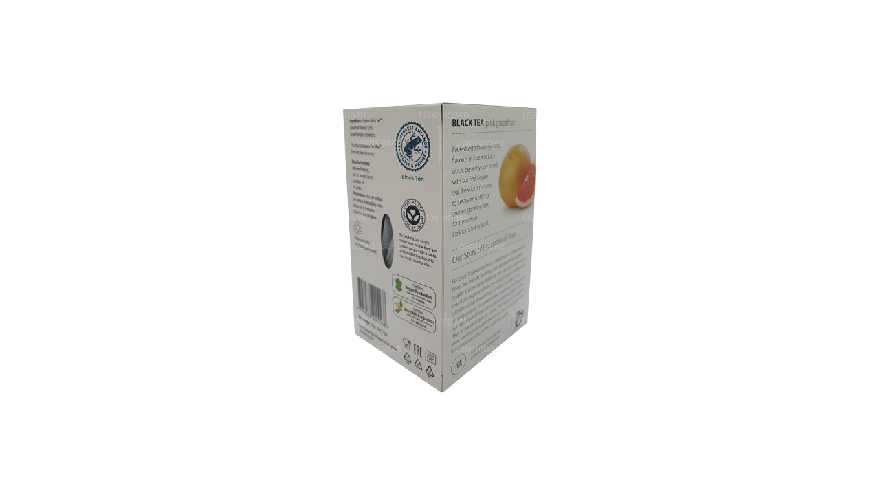 Jaf Tea Pure Fruits Collection Teebeutel in Folie, Schwarztee, Rosa, Grapefruit, 30 g