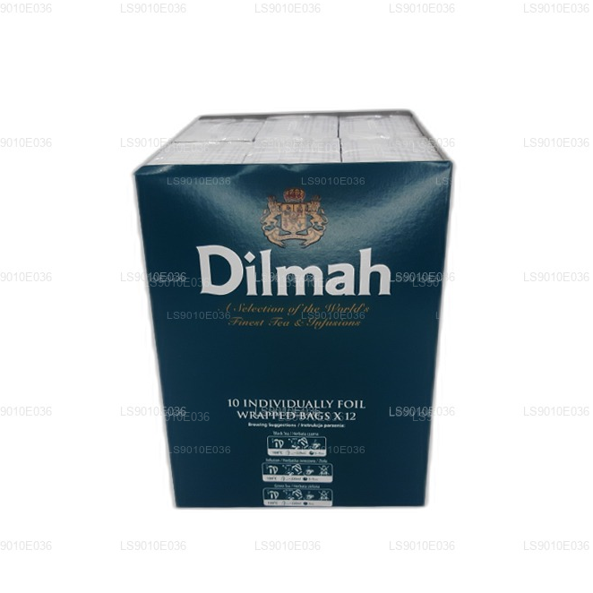 Dilmah Tee mit schwarzem Johannisbeergeschmack (20 g), 10 einzeln in Folie verpackte Beutel (12er-Pack)