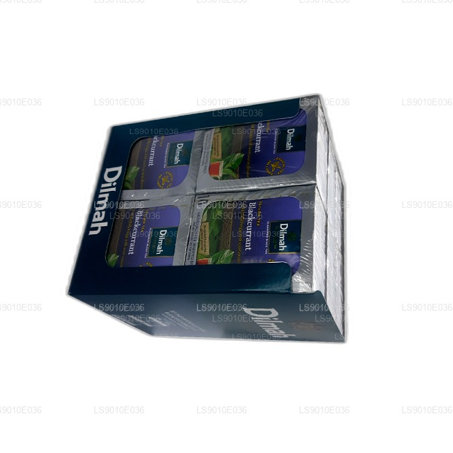 Dilmah Tee mit schwarzem Johannisbeergeschmack (20 g), 10 einzeln in Folie verpackte Beutel (12er-Pack)