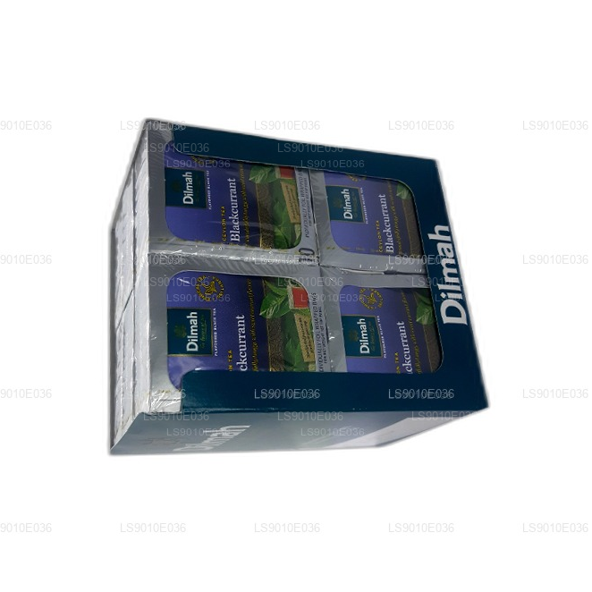 Dilmah Tee mit schwarzem Johannisbeergeschmack (20 g), 10 einzeln in Folie verpackte Beutel (12er-Pack)