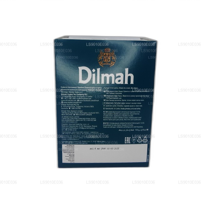 Dilmah Tee mit schwarzem Johannisbeergeschmack (20 g), 10 einzeln in Folie verpackte Beutel (12er-Pack)