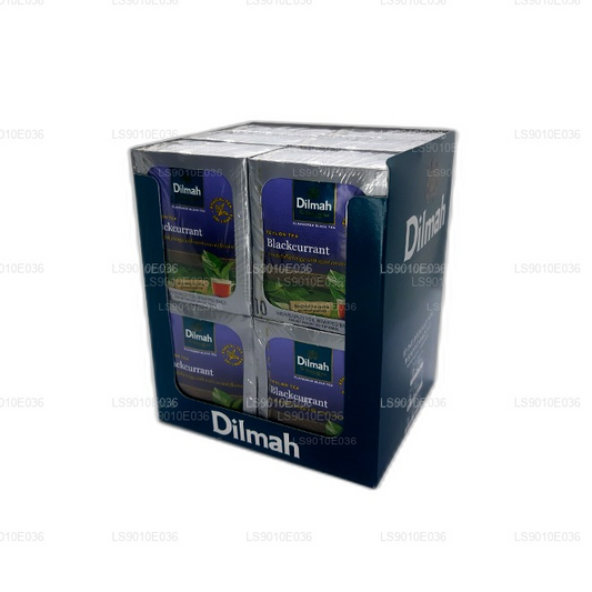 Dilmah Tee mit schwarzem Johannisbeergeschmack (20 g), 10 einzeln in Folie verpackte Beutel (12er-Pack)