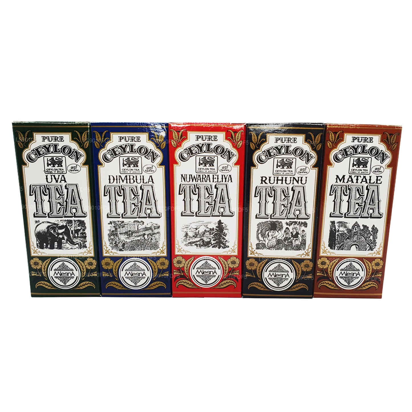 Mlesna 5 regionale, sortierte Ceylon-Schwarztees (230 g)