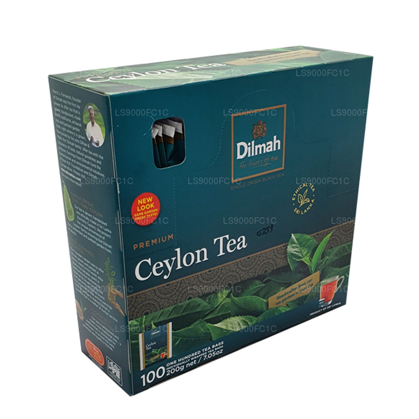 Dilmah Premium Ceylon Tee, einzeln verpackt, 100 Teebeutel (200 g)