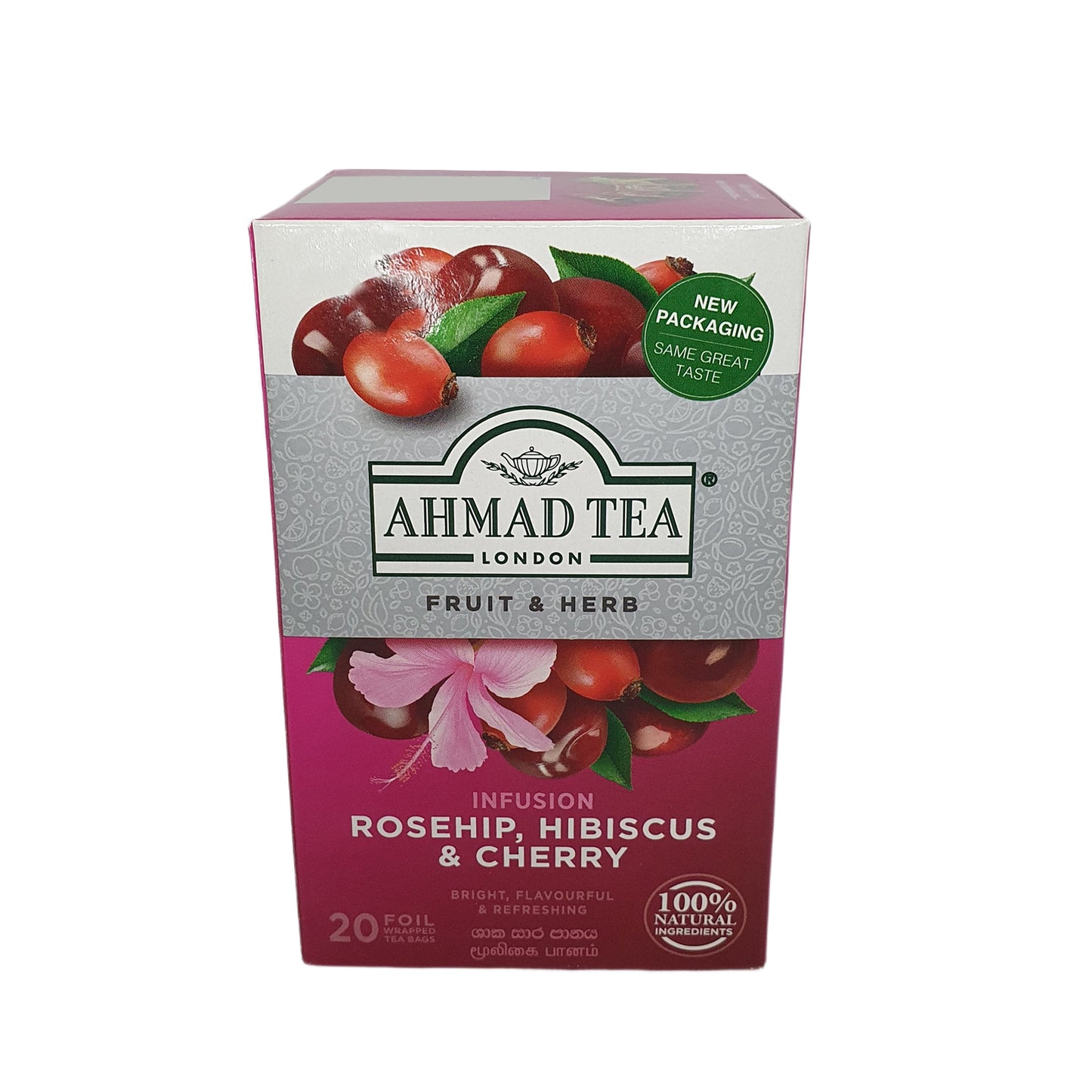 Ahmad Hagebutte, Hibiskus und Kirsche (40 g) 20 Folientebeutel