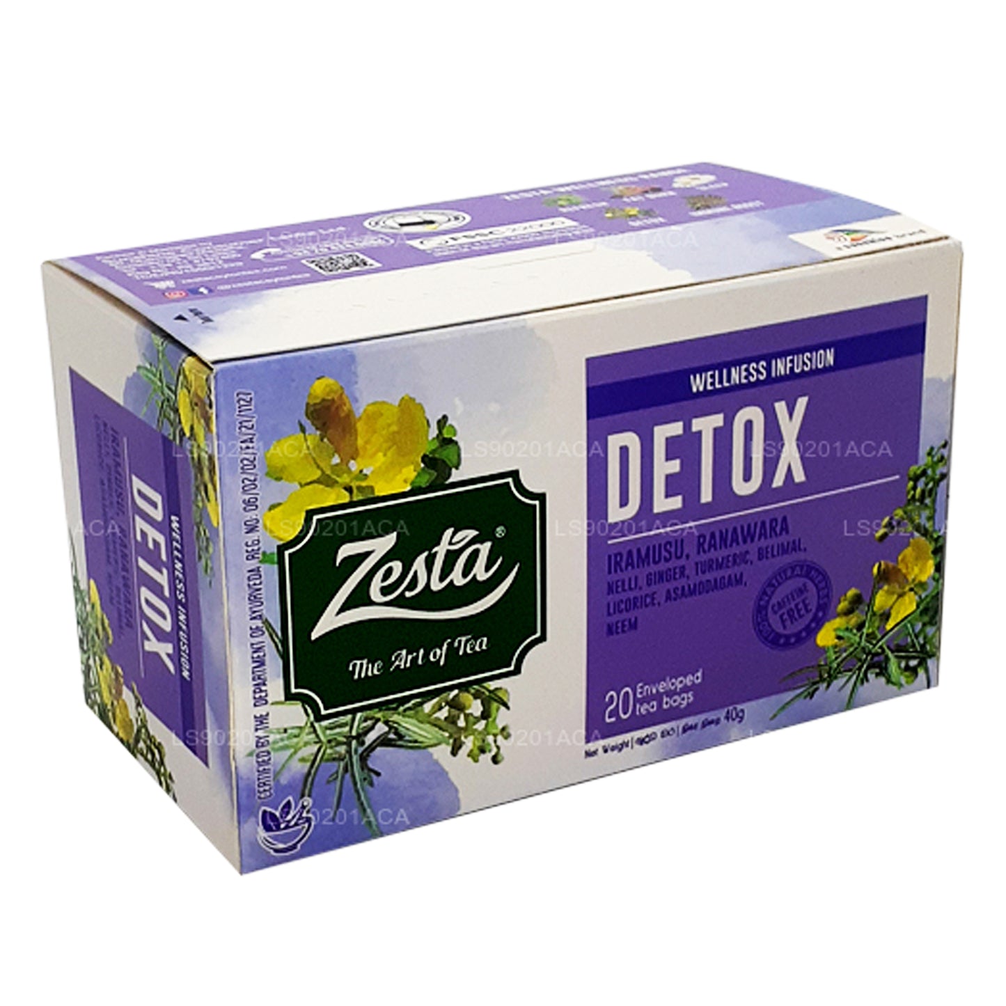 Zesta Detox Iramusu, Ranawara (40 g) 20 Teebeutel