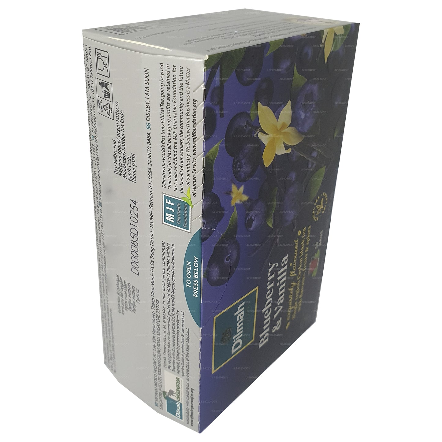 Dilmah Tee mit Blaubeer- und Vanillegeschmack (40 g) 20 Teebeutel