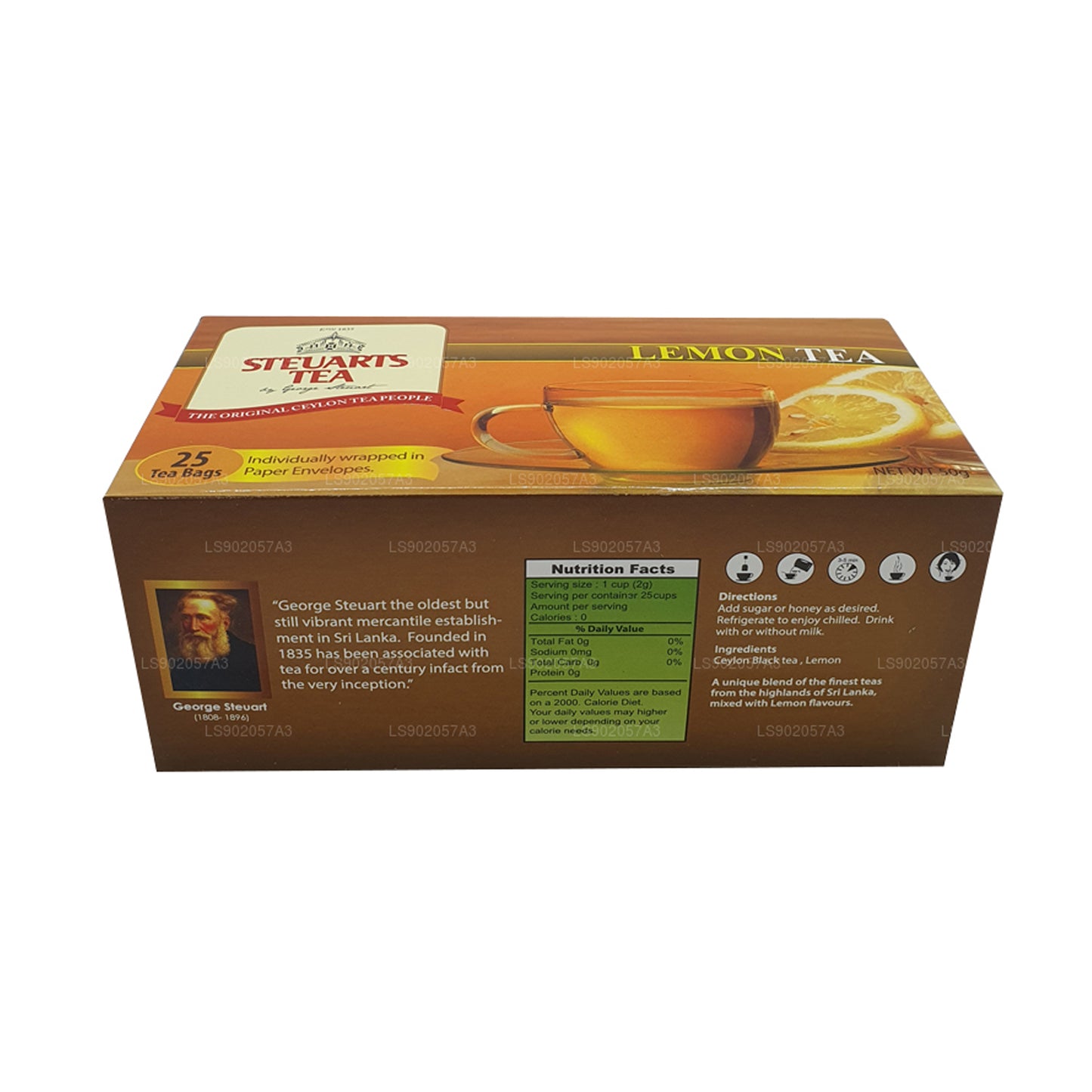 George Steuarts Zitronentee (50g) 25 Teebeutel