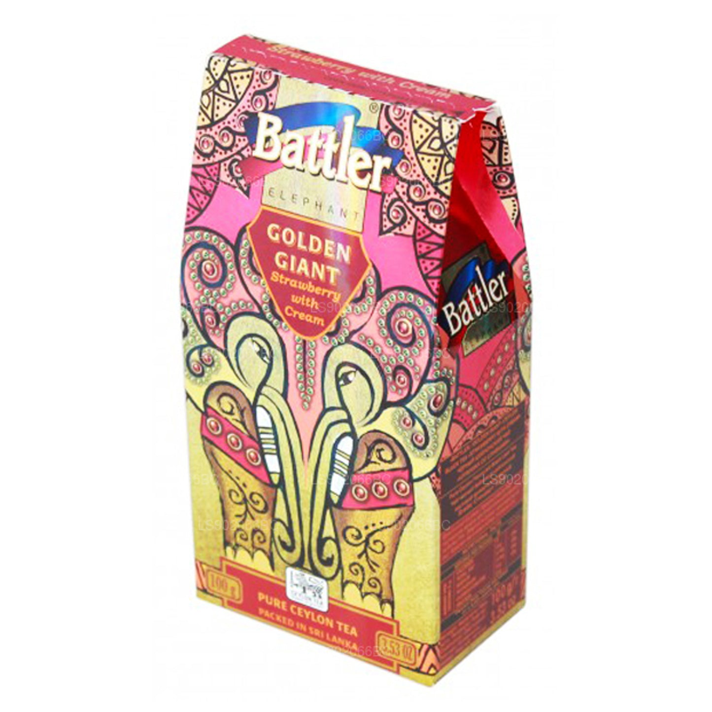 Battler Erdbeere mit Sahne, loser Tee (100 g), Kartonschachtel