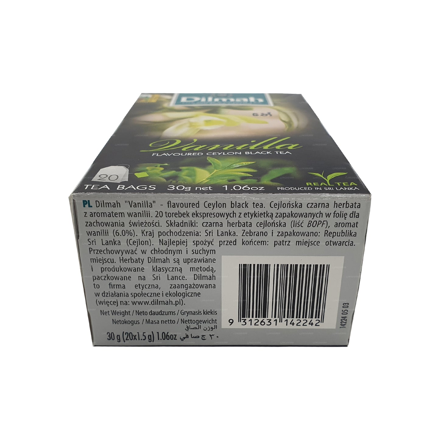 Dilmah Tee mit Vanillegeschmack (40 g) 20 Teebeutel