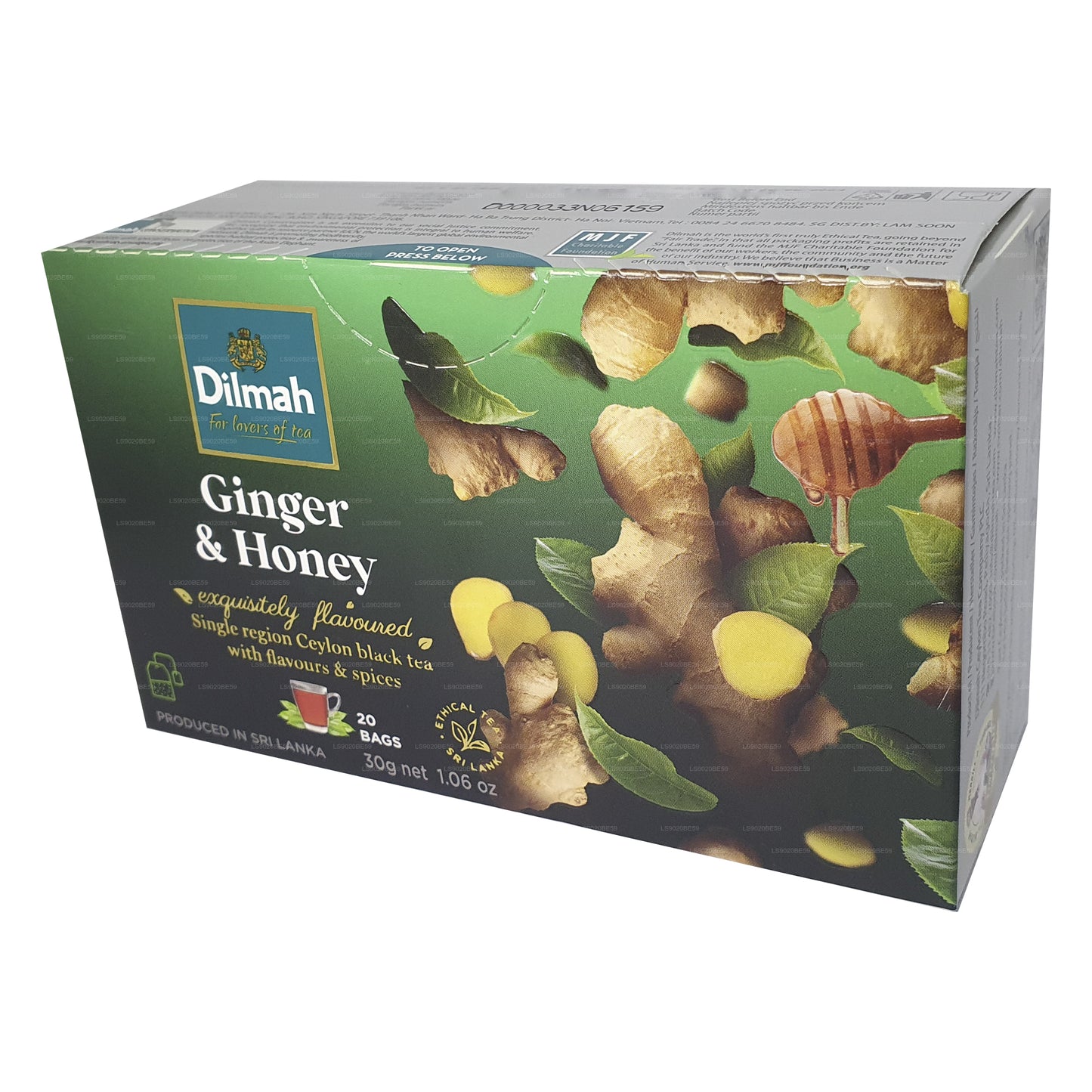 Dilmah Tee mit Ingwer- und Honiggeschmack (30 g) 20 Teebeutel