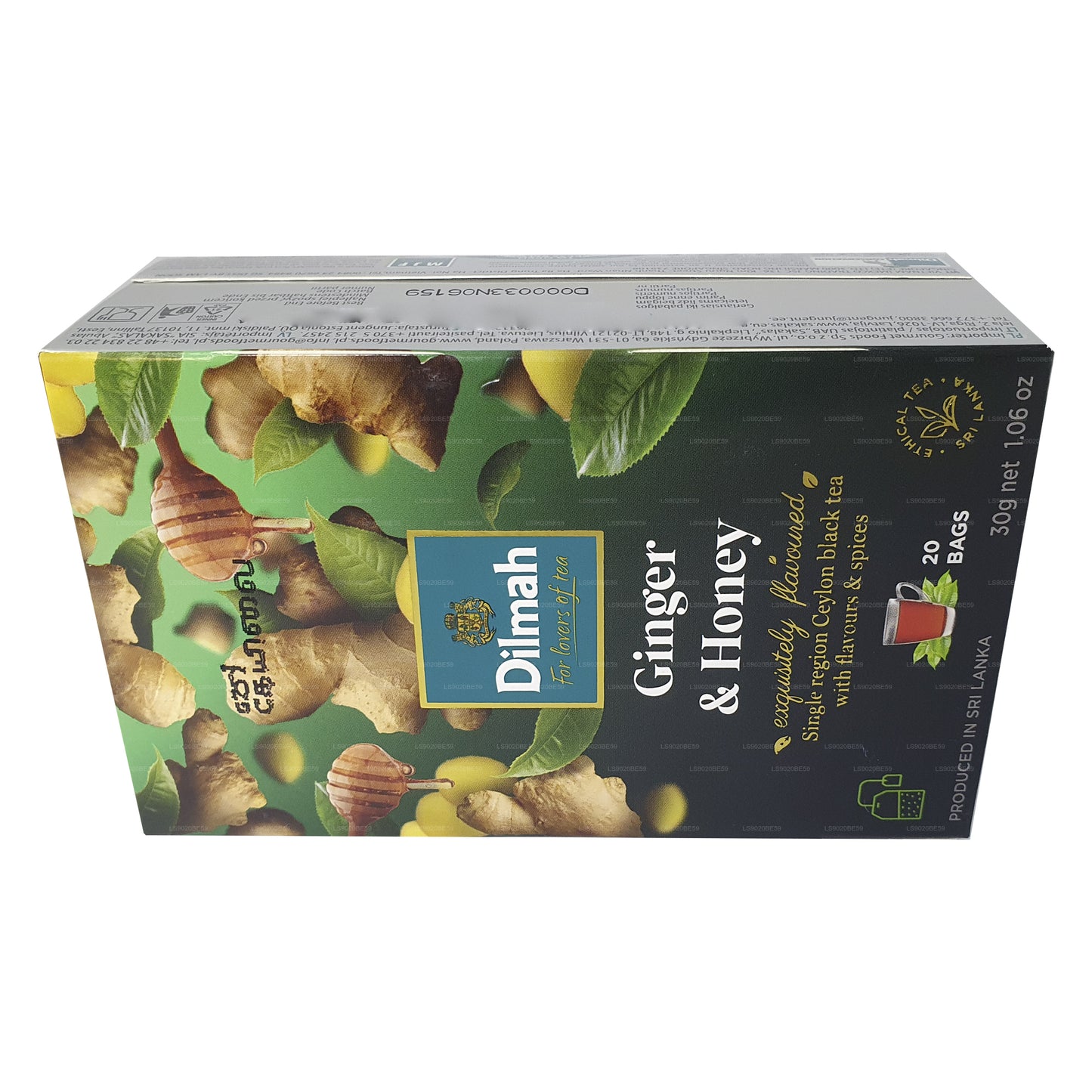 Dilmah Tee mit Ingwer- und Honiggeschmack (30 g) 20 Teebeutel