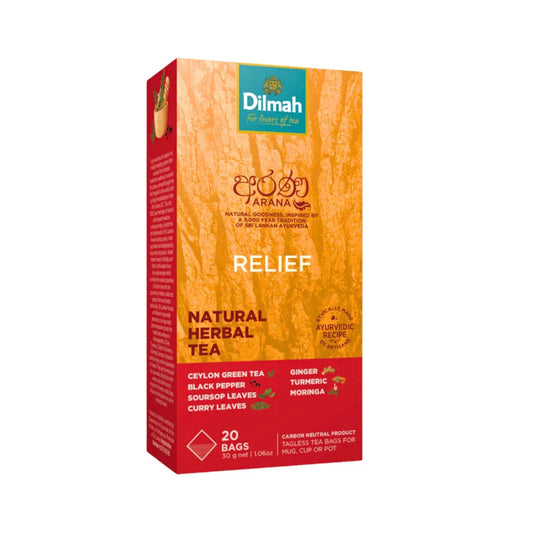 Dilmah Arana Relief Natürlicher Kräutergrüntee (20 Teebeutel ohne Etikett)