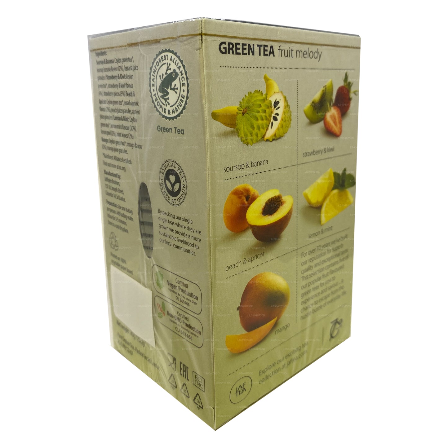 Jaf Tea Pure Green Collection Grüntee Fruit Melody (40 g) 20 Teebeutel