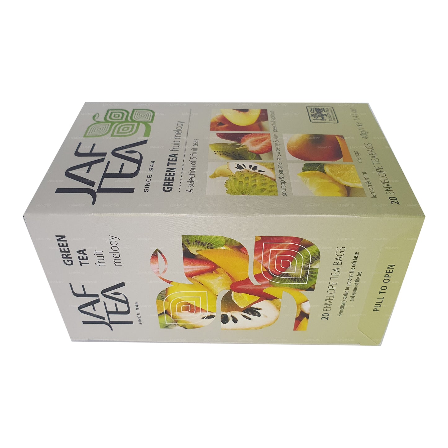 Jaf Tea Pure Green Collection Grüntee Fruit Melody (40 g) 20 Teebeutel