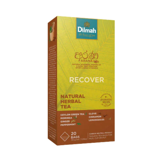 Dilmah Arana Recover Natürlicher Kräutergrüntee (20 Teebeutel ohne Etikett)