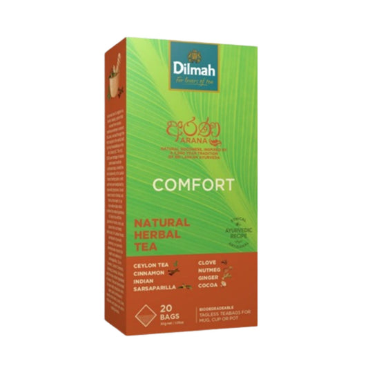 Dilmah Arana Comfort Natürlicher schwarzer Kräutertee (20 Teebeutel ohne Etikett)