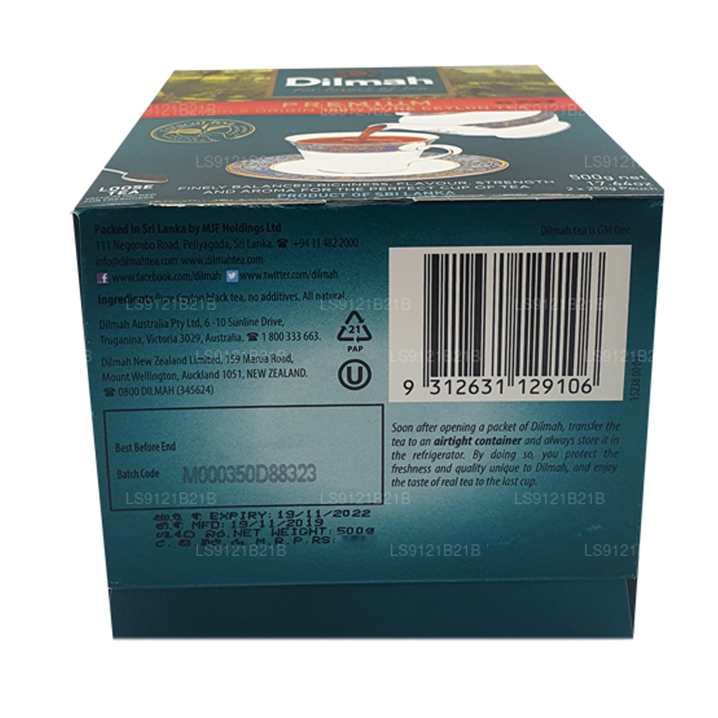 Dilmah Premium Ceylon Loseblatt-Tee (125 g)