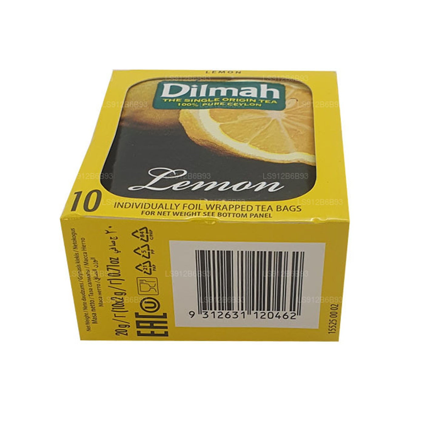 Dilmah Ceylon-Schwarztee mit Zitronengeschmack (20 g) 10 Teebeutel