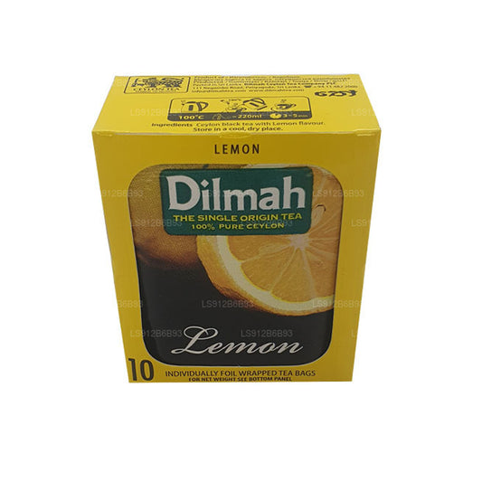Dilmah Ceylon-Schwarztee mit Zitronengeschmack (20 g) 10 Teebeutel