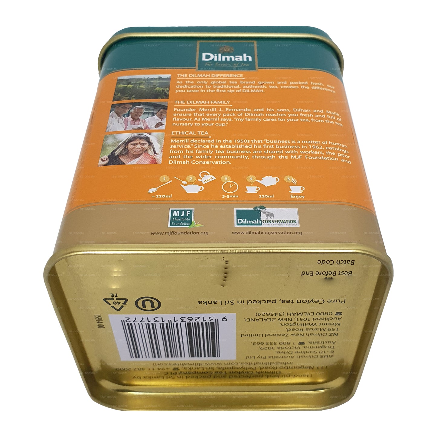 Dilmah Ceylon Supreme Loseblatt-Tee (125 g)