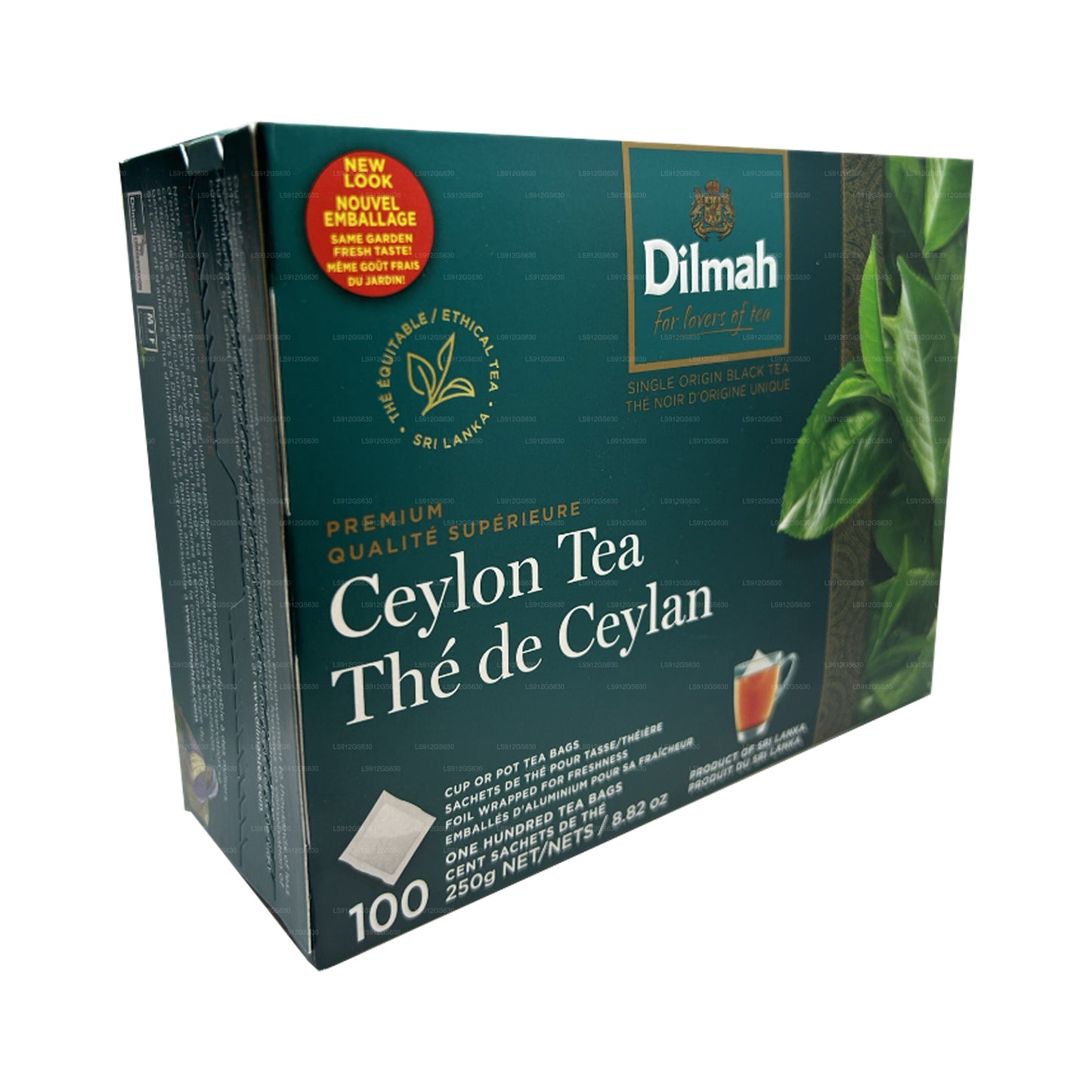 Dilmah Premium Ceylon Tee (250 g) 100 Teebeutel ohne Etikett