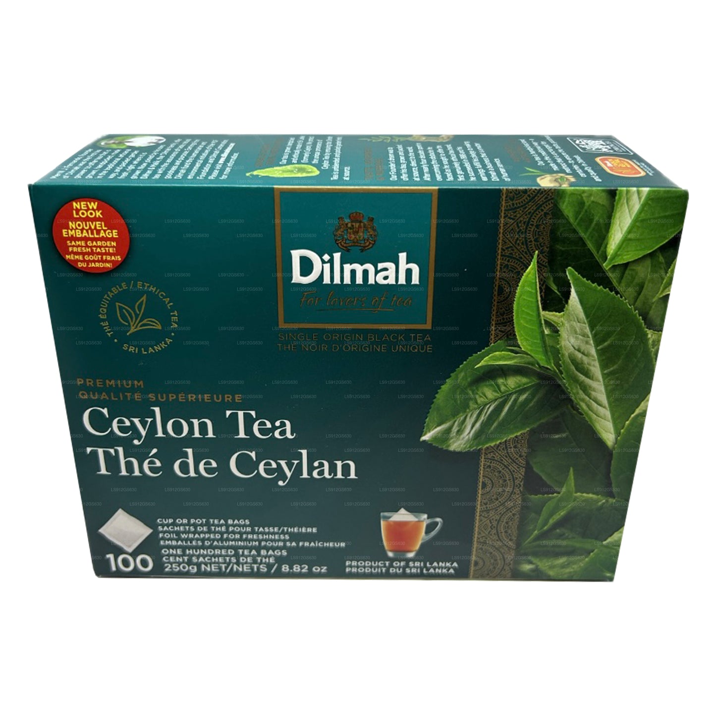 Dilmah Premium Ceylon Tee (250 g) 100 Teebeutel ohne Etikett