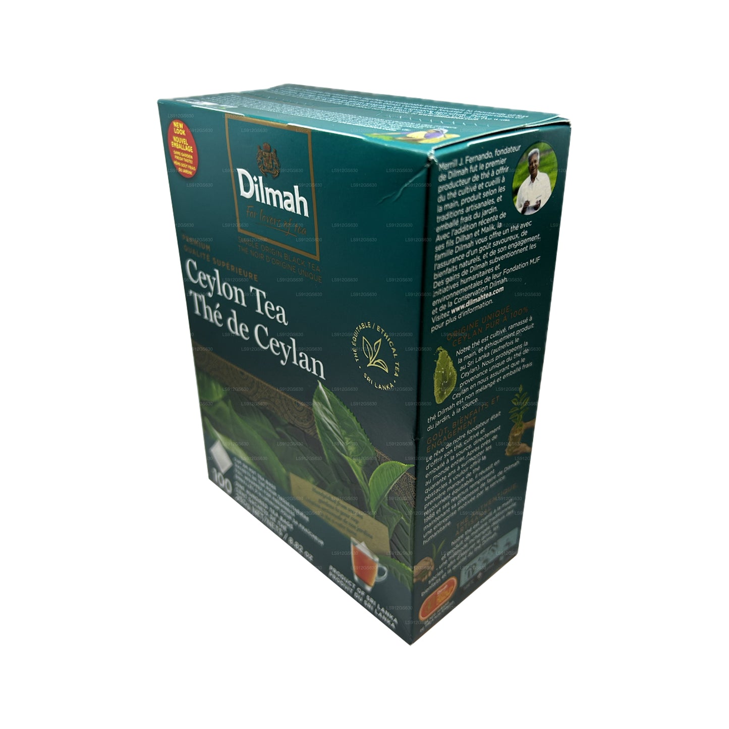 Dilmah Premium Ceylon Tee (250 g) 100 Teebeutel ohne Etikett