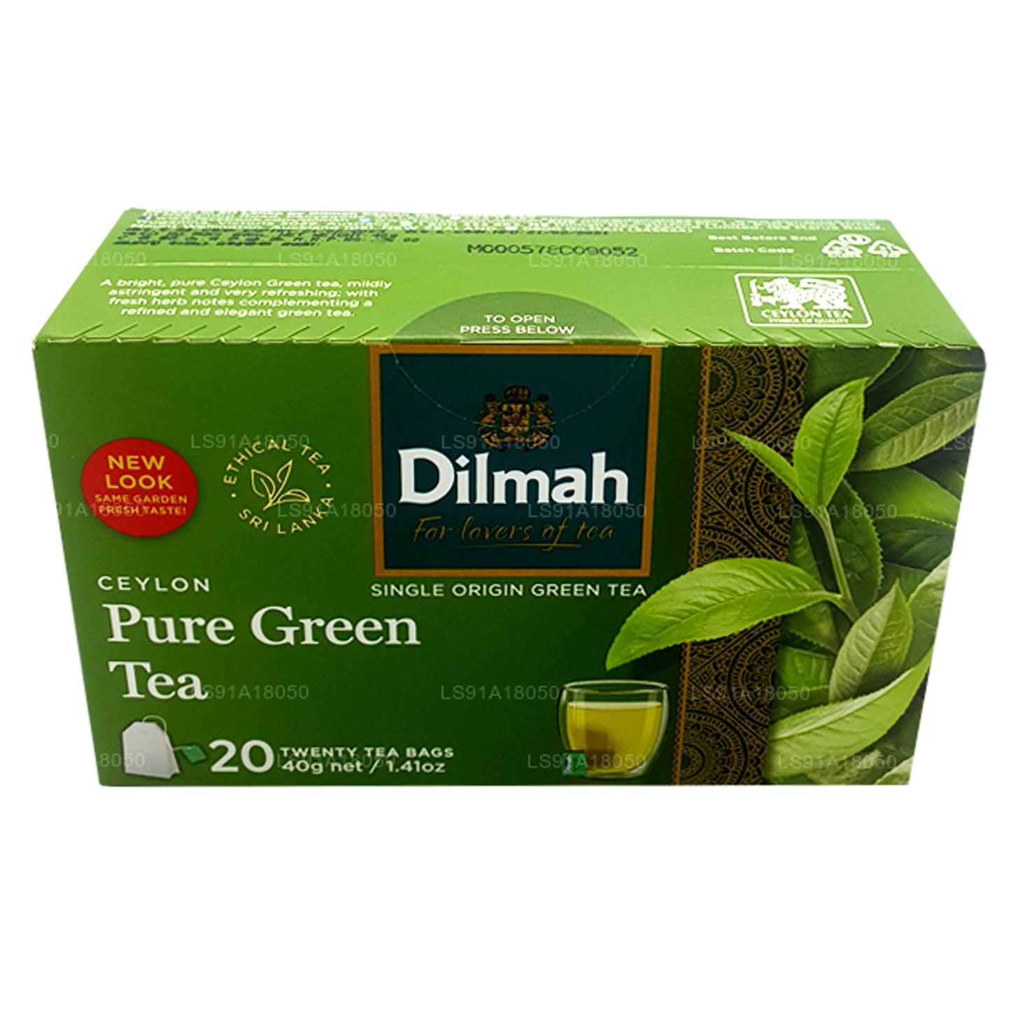 Dilmah Pure Ceylon Grüntee (40 g) 20 Teebeutel