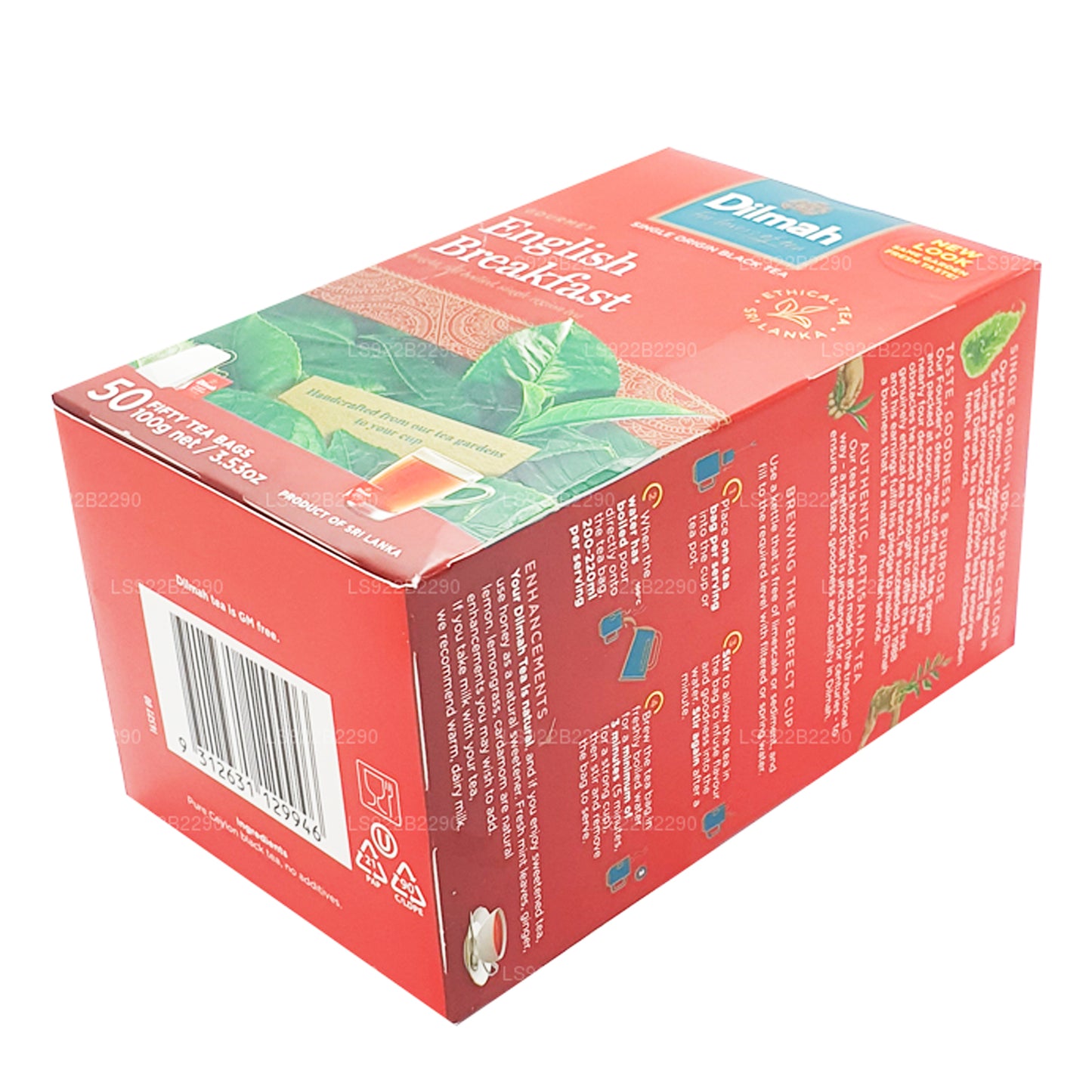Dilmah Englischer Frühstückstee, 50 Teebeutel (100 g)