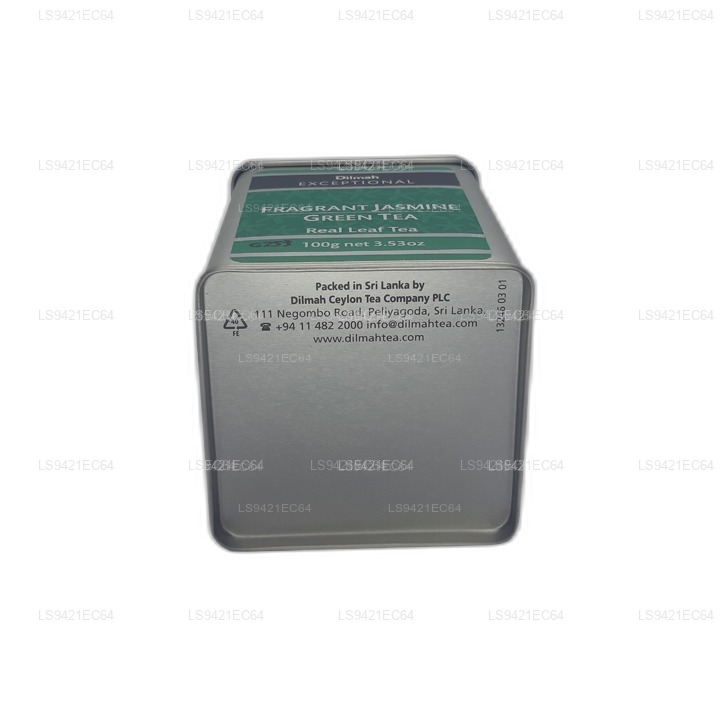Dilmah Außergewöhnlicher duftender Jasmin-Grüntee-Echtblatttee (100 g