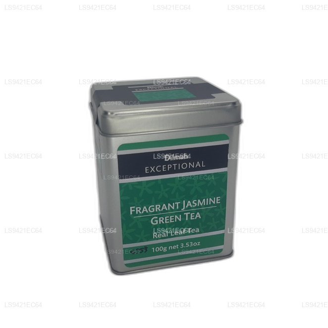 Dilmah Außergewöhnlicher duftender Jasmin-Grüntee-Echtblatttee (100 g