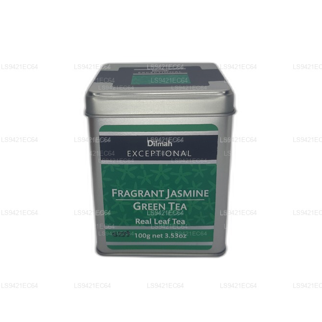 Dilmah Außergewöhnlicher duftender Jasmin-Grüntee-Echtblatttee (100 g