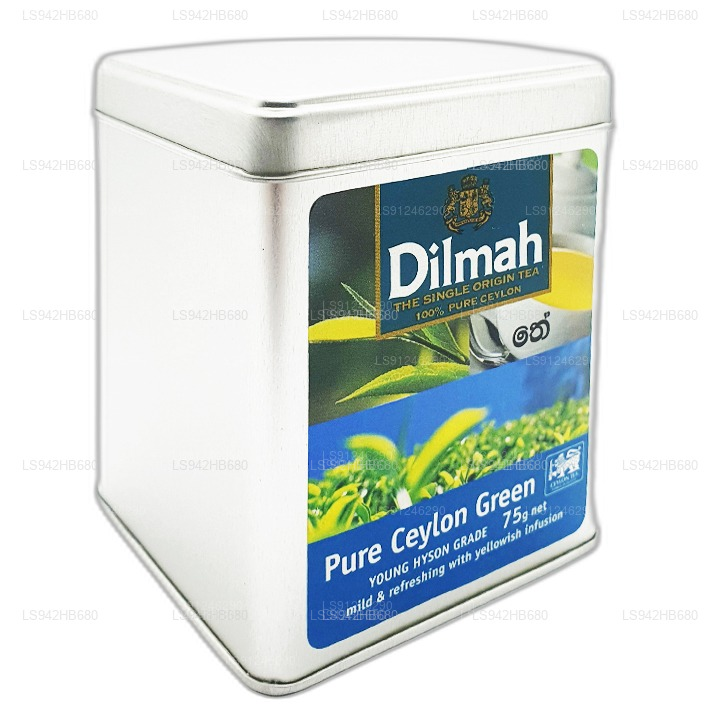 Dilmah Pure Ceylon Grüntee (YOUNG HYSON GRADE) Loseblatttee (75 g) Caddy