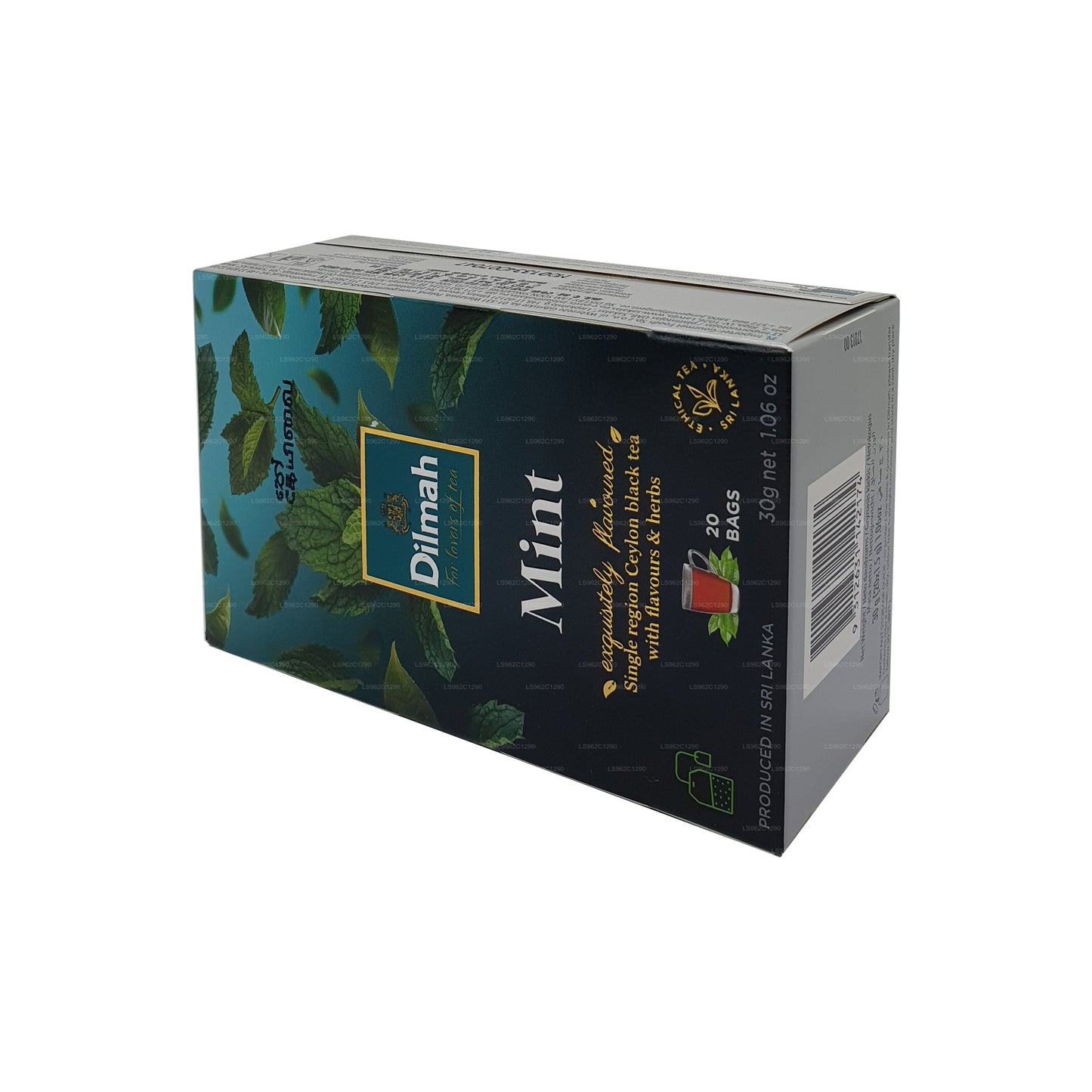 Schwarzer Tee aus Ceylon mit Dilmah Minzgeschmack (30 g)