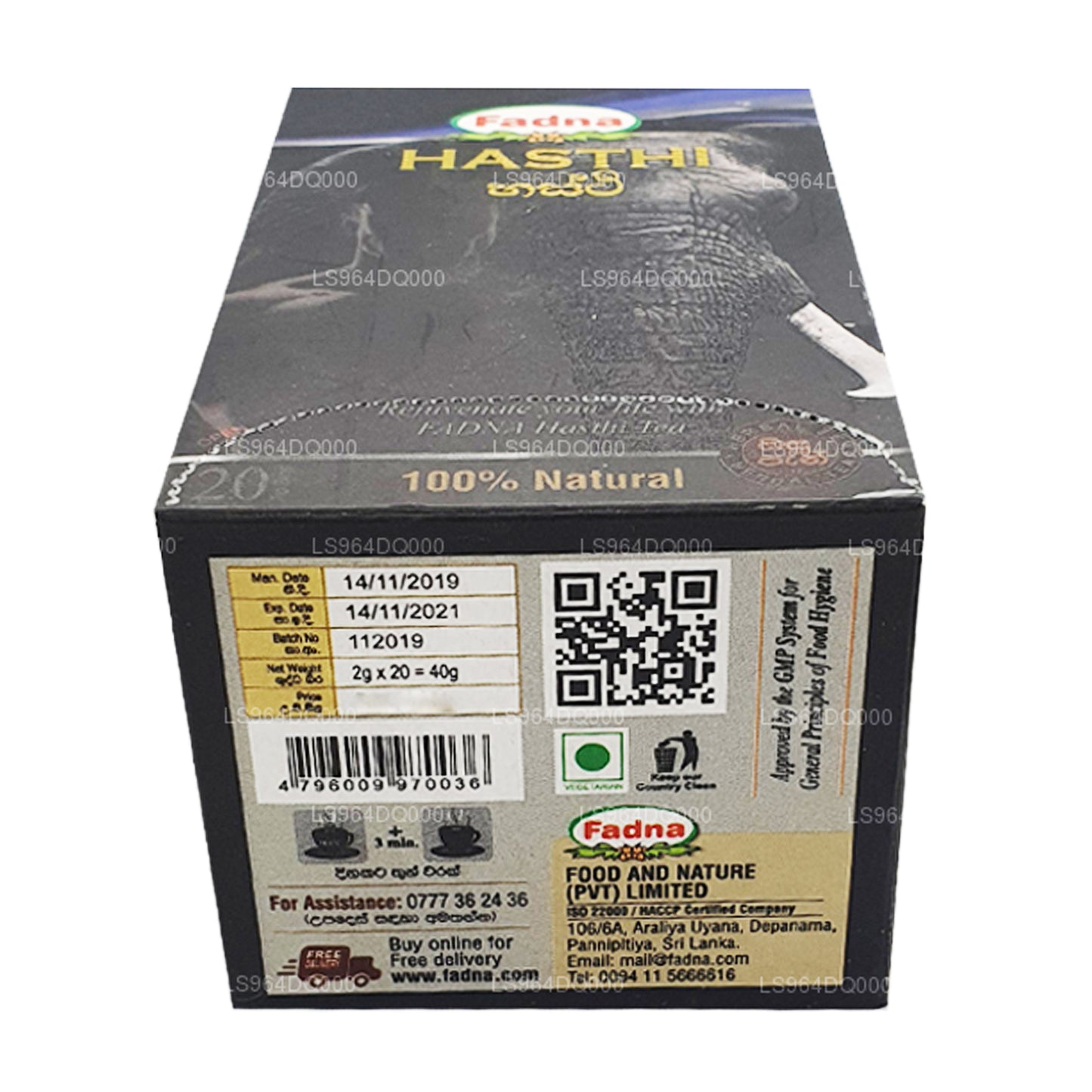 Fadna Hasthi Kräutertee (40 g) 20 Teebeutel