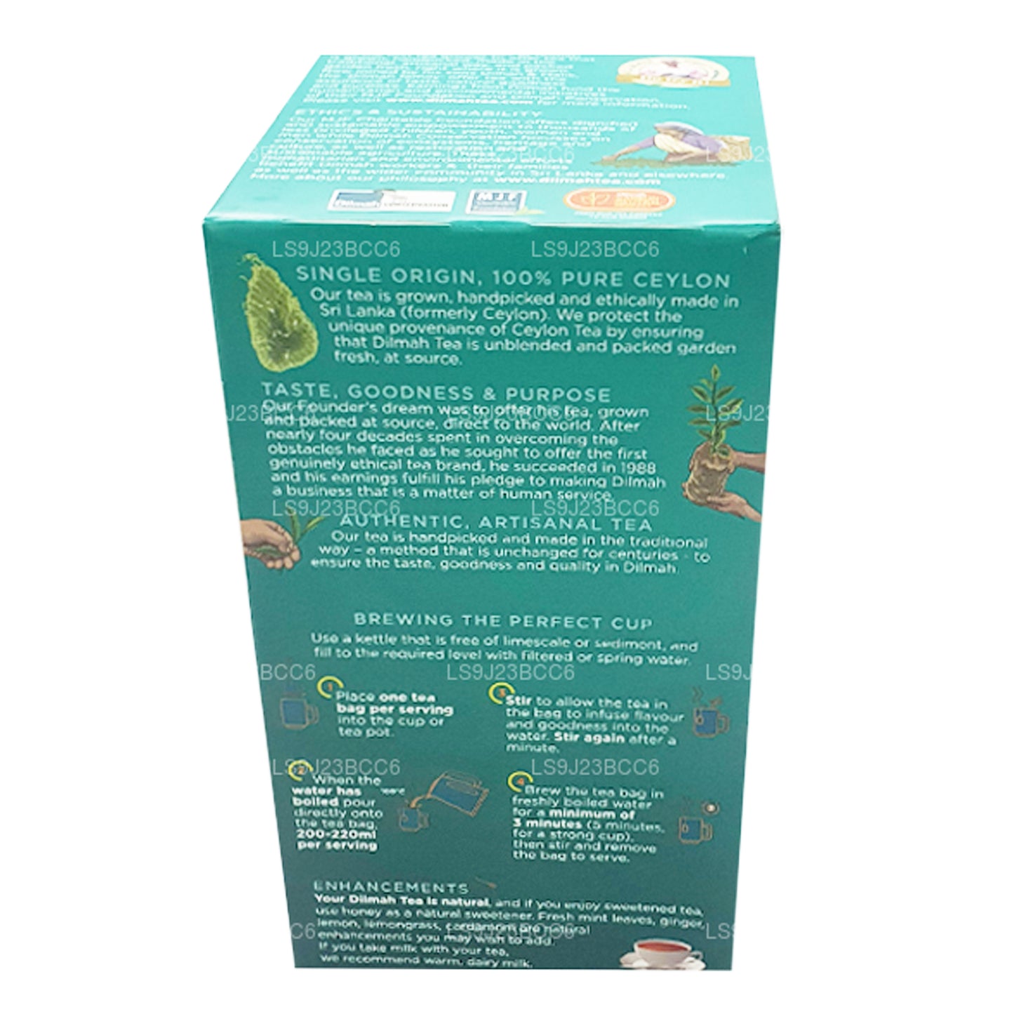 Dilmah Englischer Nachmittagstee, 50 Teebeutel (100 g)