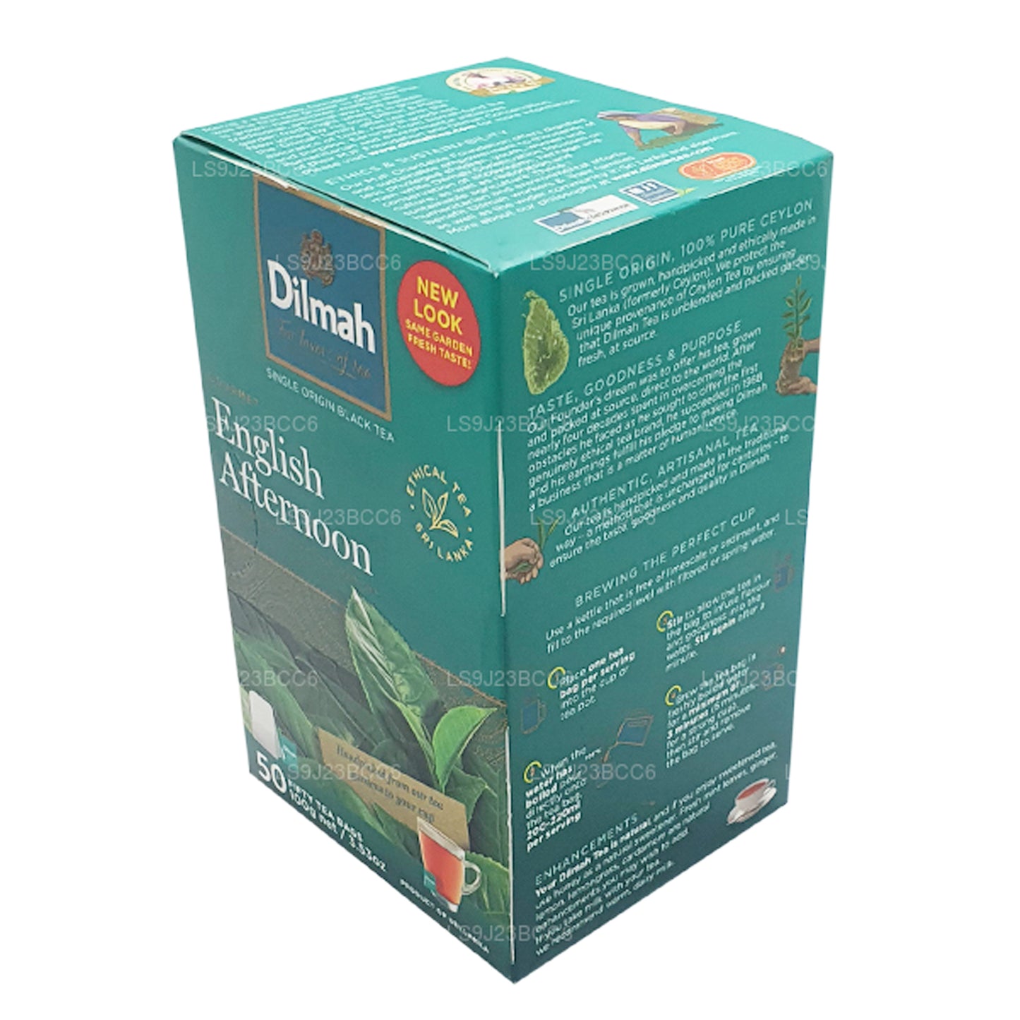 Dilmah Englischer Nachmittagstee, 50 Teebeutel (100 g)