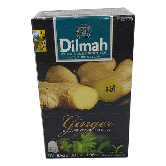 Dilmah Schwarzer Tee mit Ingwergeschmack (30 g) 20 Teebeutel