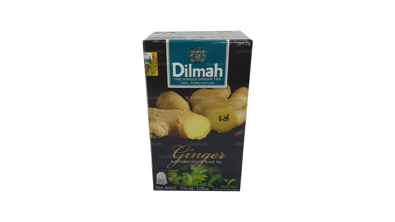 Dilmah Schwarzer Tee mit Ingwergeschmack (30 g) 20 Teebeutel