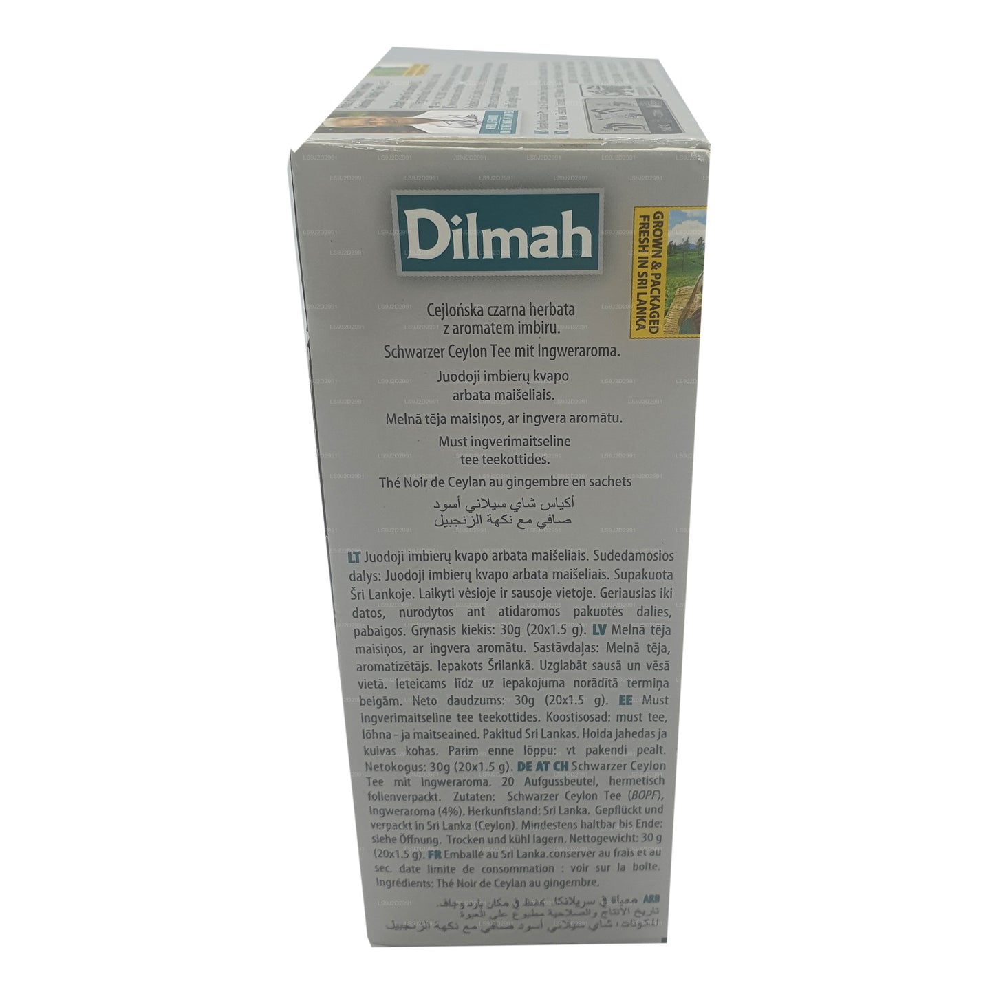 Dilmah Schwarzer Tee mit Ingwergeschmack (30 g) 20 Teebeutel