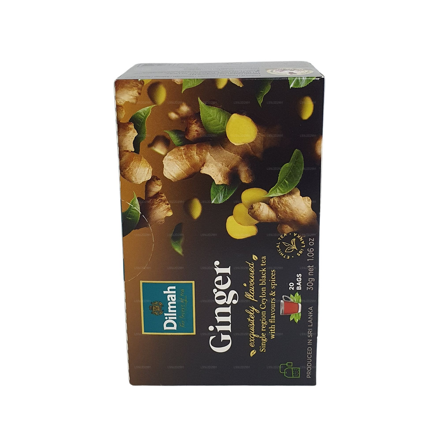 Dilmah Schwarzer Tee mit Ingwergeschmack (30 g) 20 Teebeutel