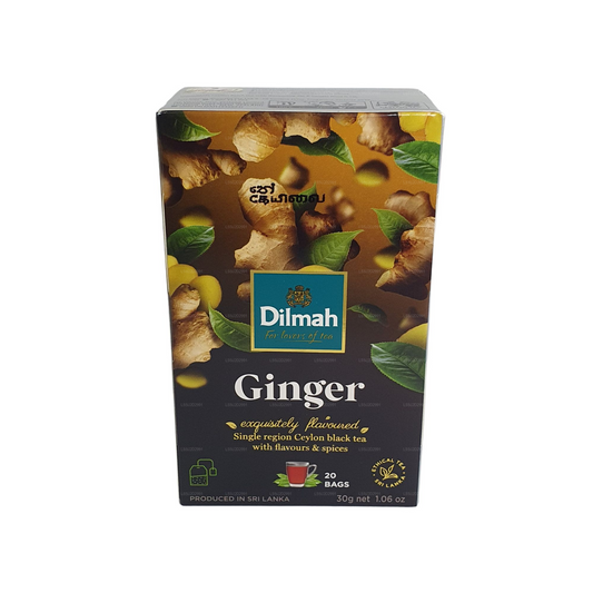 Dilmah Schwarzer Tee mit Ingwergeschmack (30 g) 20 Teebeutel