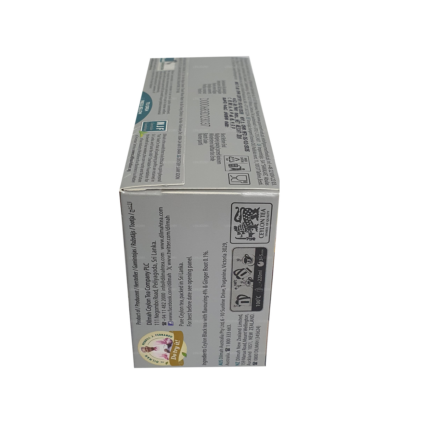 Dilmah Schwarzer Tee mit Ingwergeschmack (30 g) 20 Teebeutel