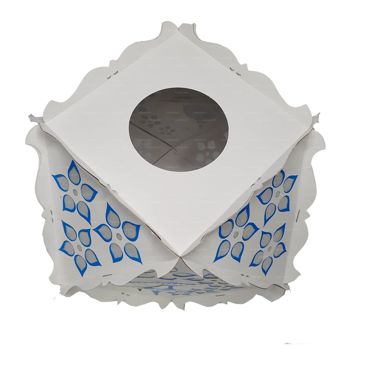 Lakpura Papp-Vesak-Laternen (Atapattam Koodu), 3er-Pack