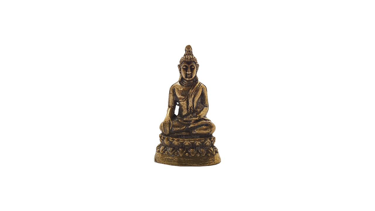 Miniatur-Buddha-Statue aus Messing