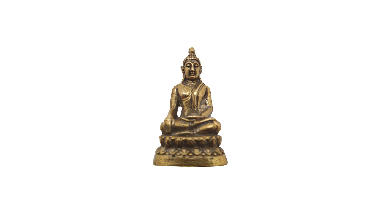 Miniatur-Buddha-Statue aus Messing